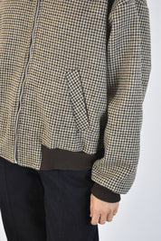 Bomber misto lana pied poule