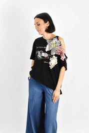 T-shirt vintage + applicazioni