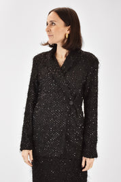 Giacca 2 chiusure paillettes