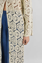 Cardigan lungo crochet