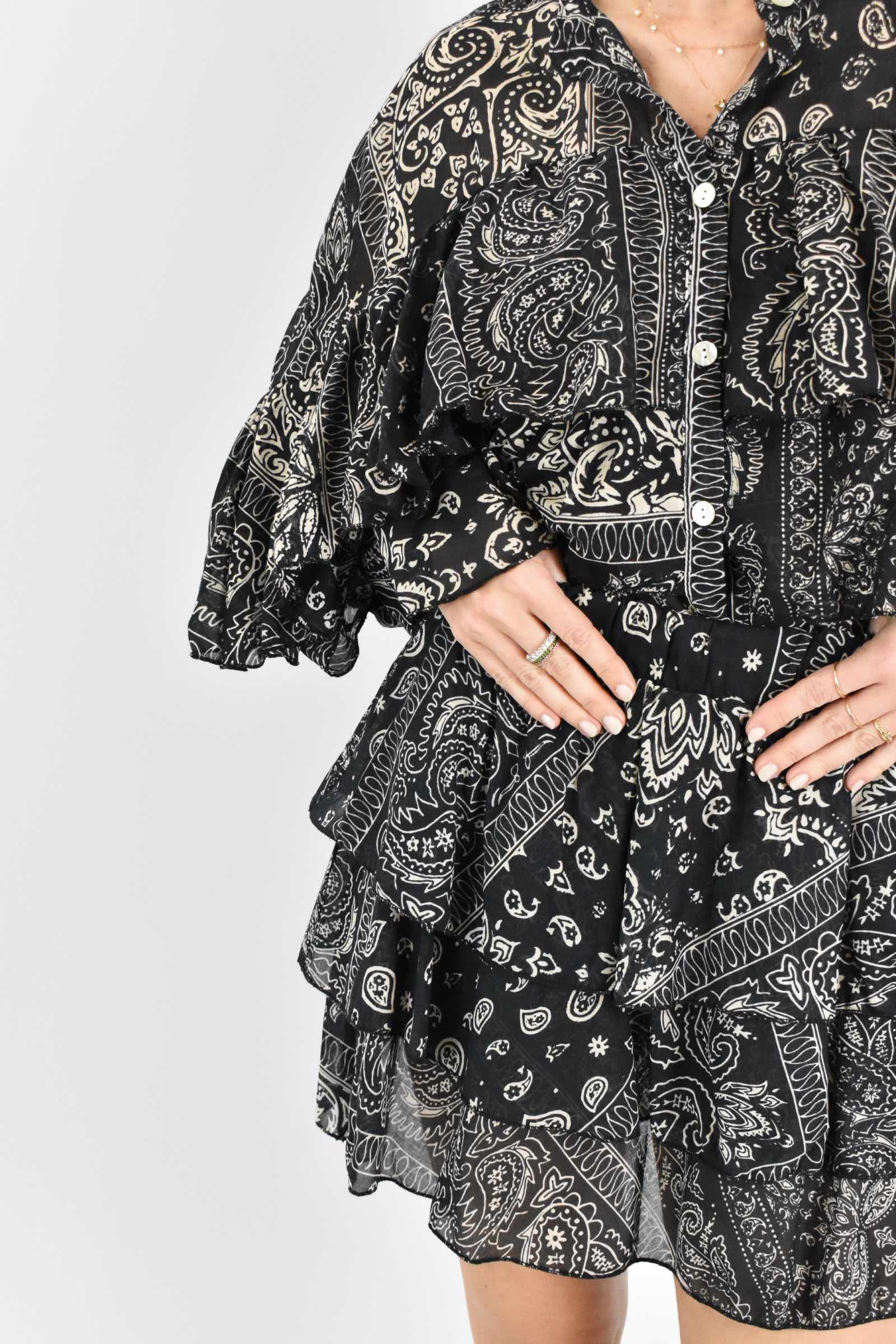Camicia balze bandana