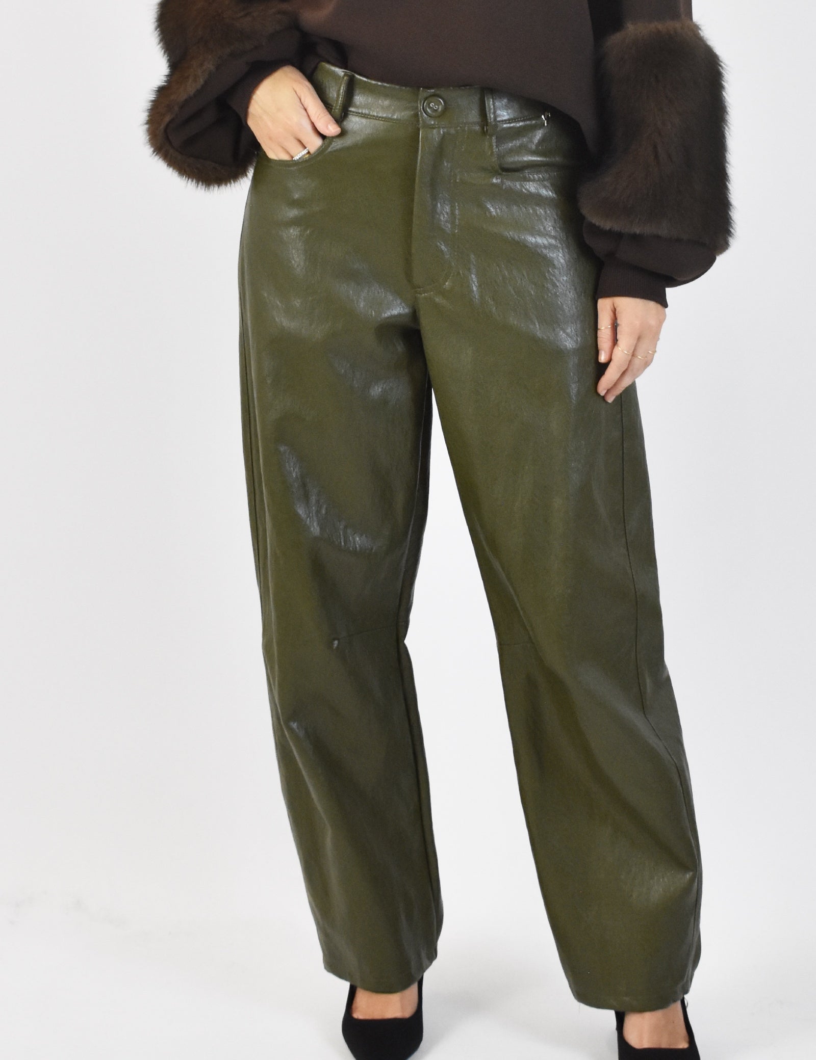 Pantalone ecopelle