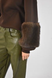 Pantalone ecopelle