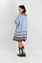 Cardigan frange fantasia