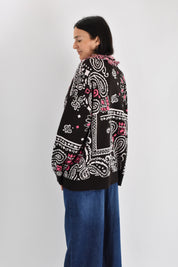 Cardigan frange fantasia