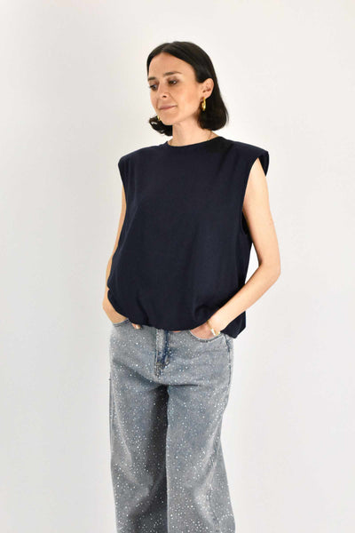 T-shirt palloncino e spalline
