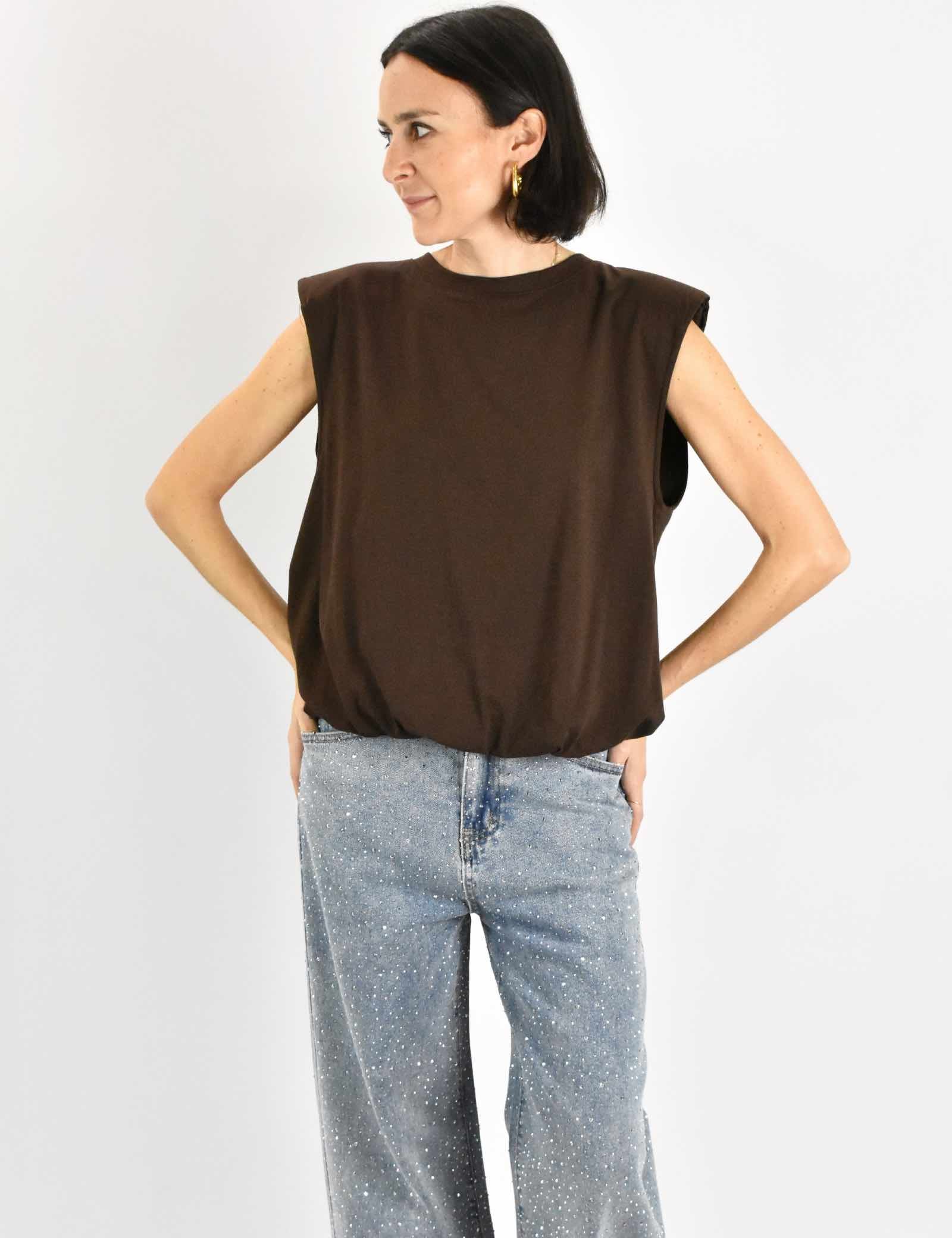 T-shirt palloncino e spalline