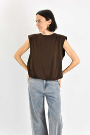 T-shirt palloncino e spalline