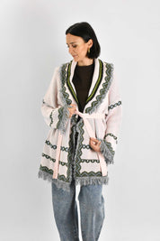 Cardigan frange fantasia