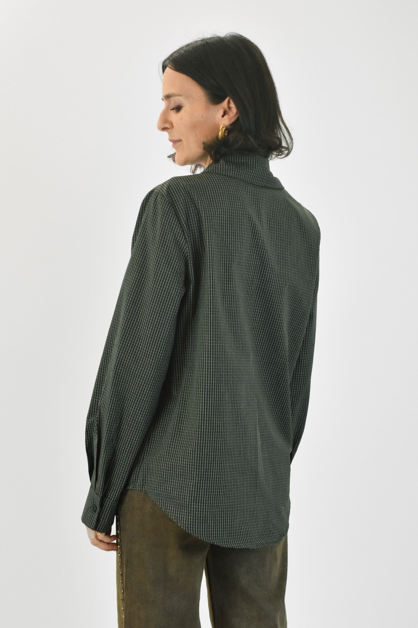 Camicia micro quadretto