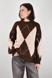 Maglia girocollo rombi