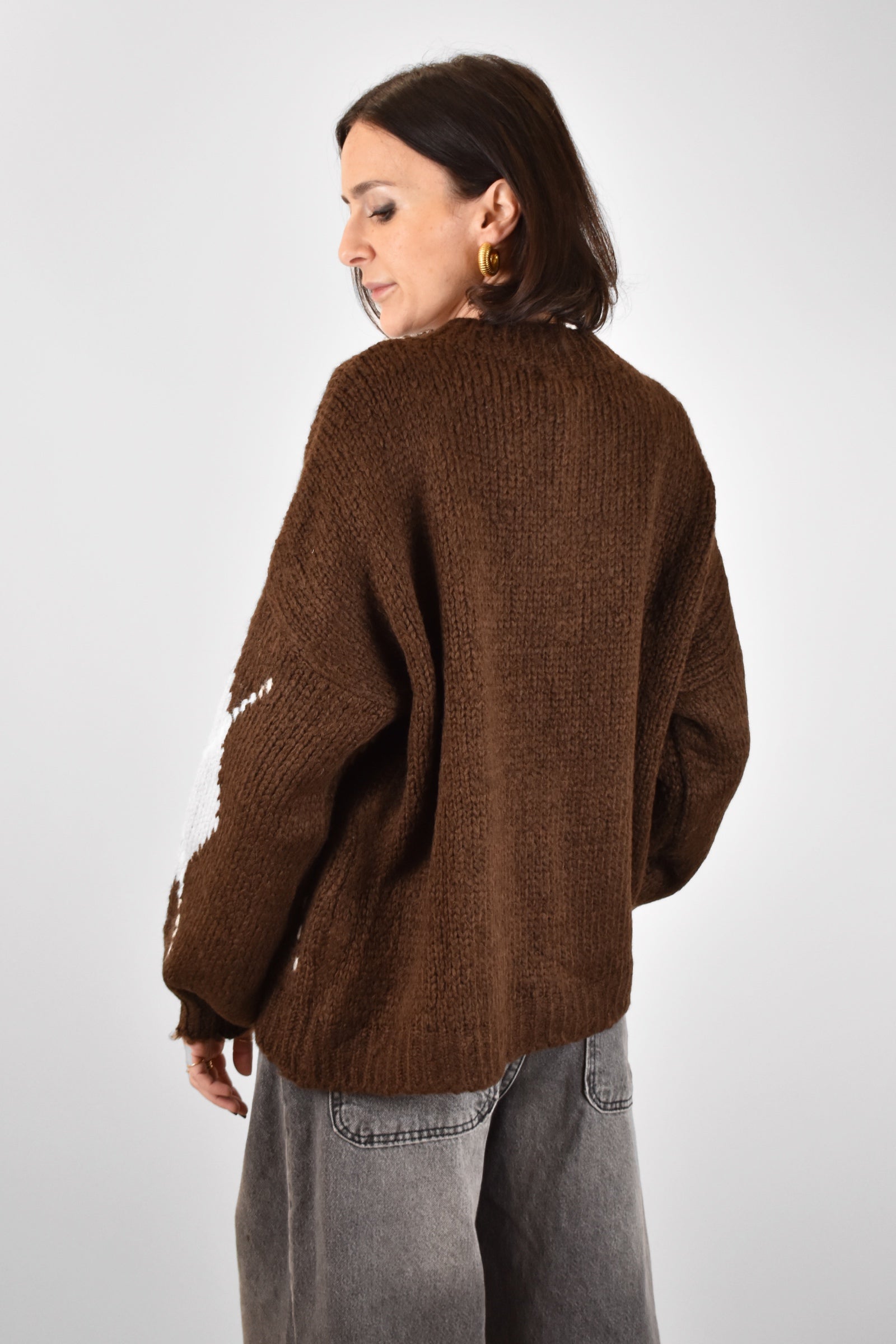 Maglia girocollo rombi