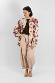 Bomber fiorato