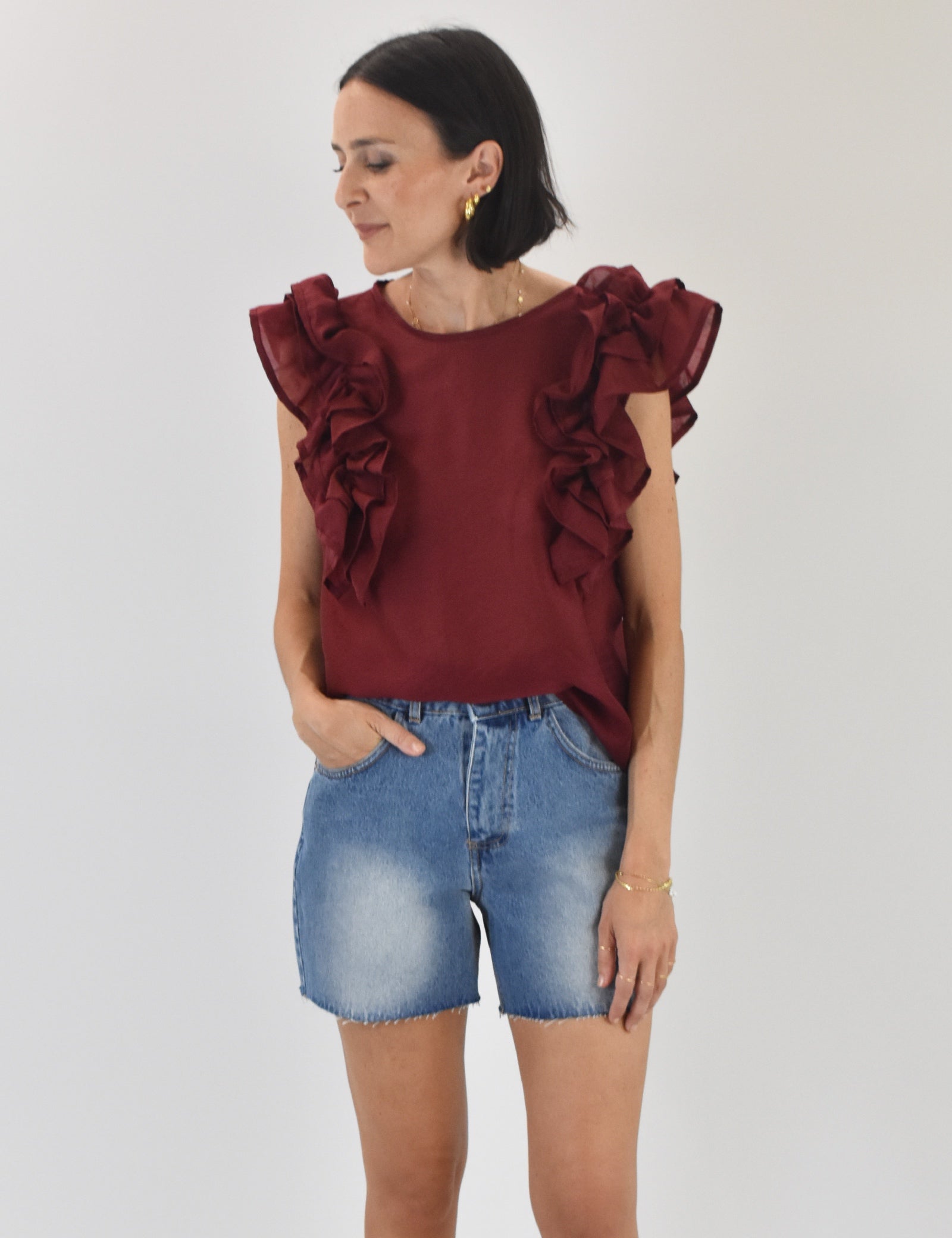 Blusa rouches