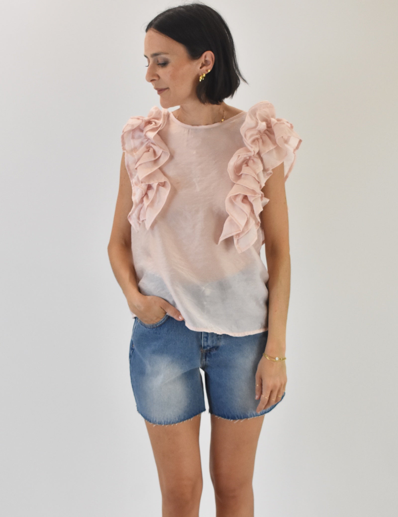 Blusa rouches