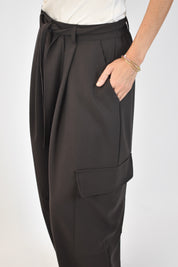 Pantalone cargo con cintura