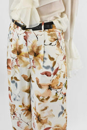 Pantalone fiori e cintura