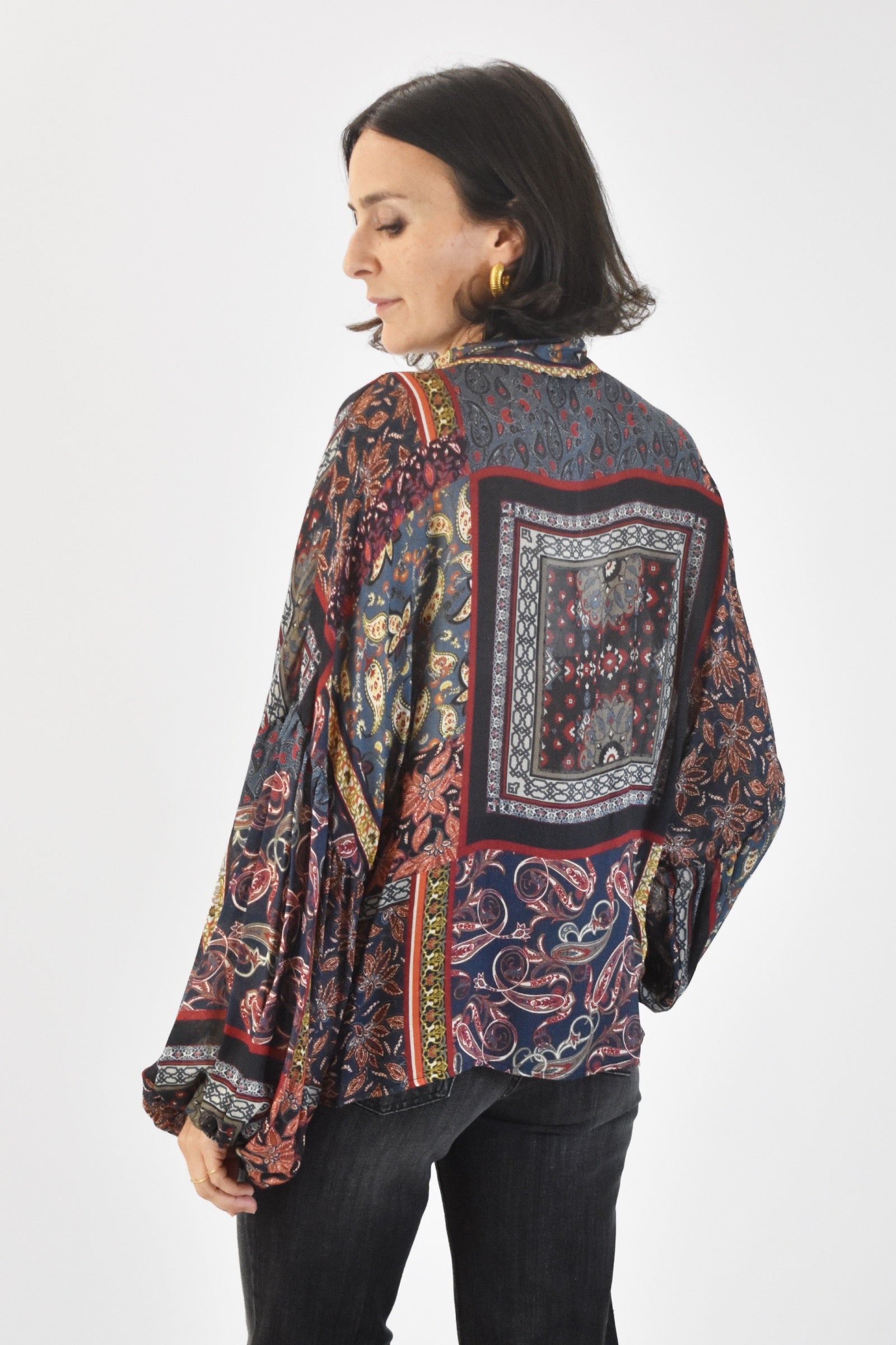 Camicia cravatta fantasia