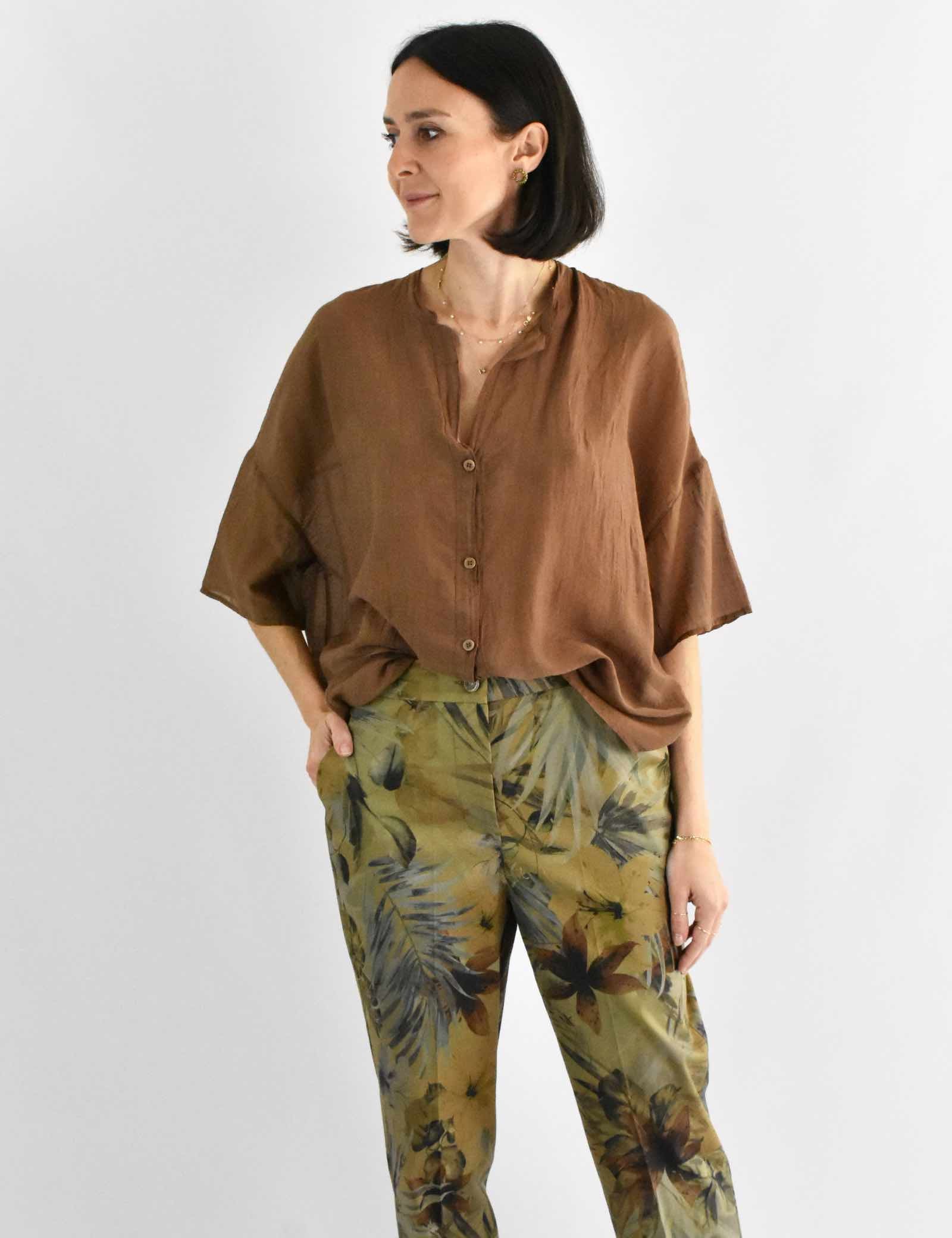 Camicia misto seta