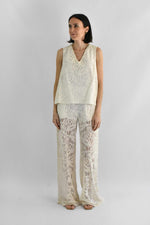 Set blusa e pantalone pizzo