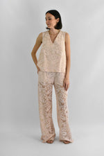 Set blusa e pantalone pizzo