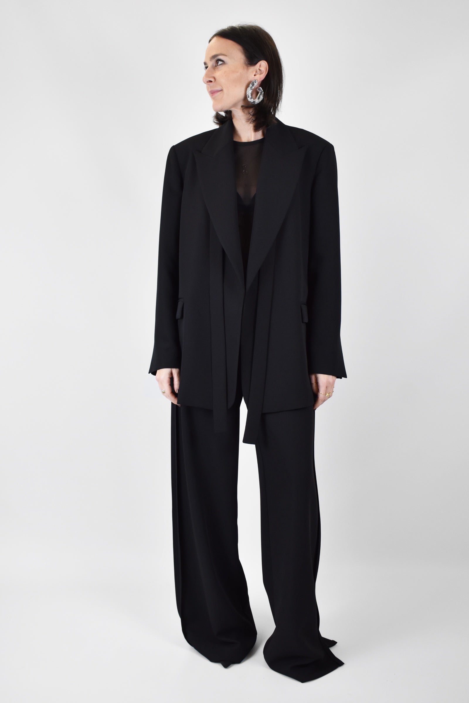 Pantalone palazzo e banda lat