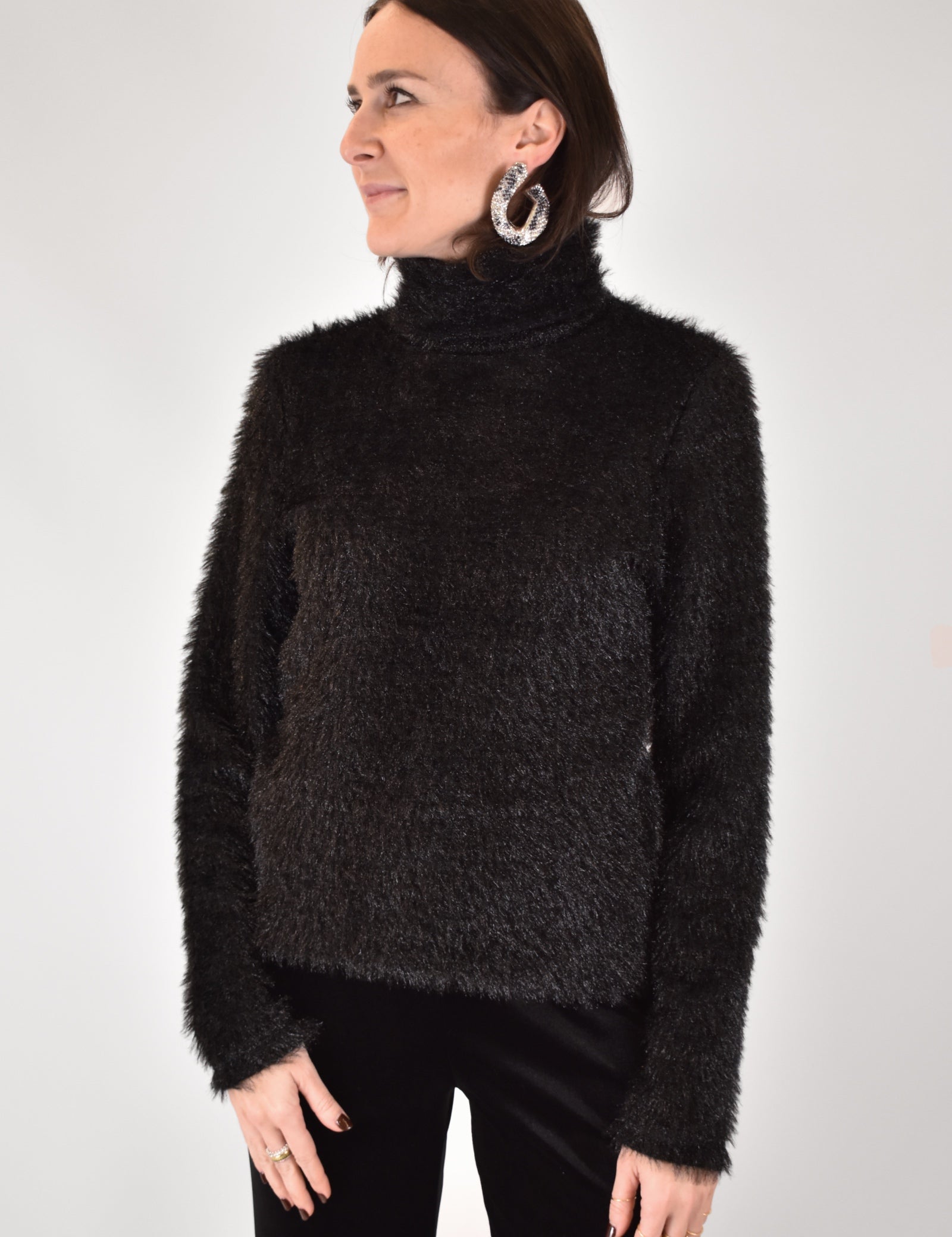 Maglia lupetto shimmering