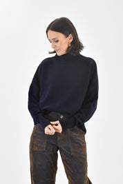 Maglia lupetto 100% lana