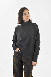 Maglia lupetto 100% lana
