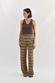 Pantalone fantasia onde