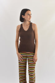 Top costine scollo V