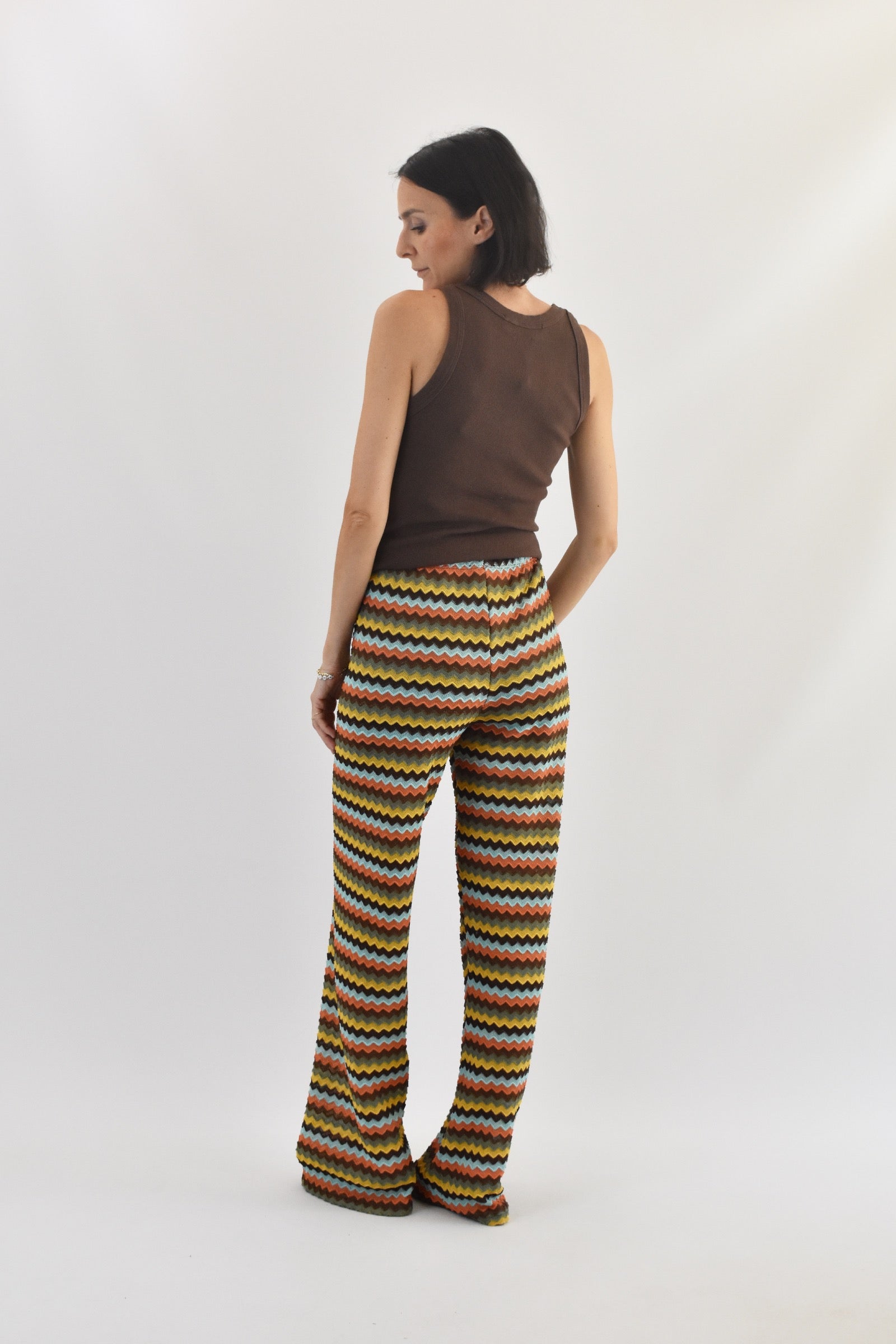 Pantalone fantasia onde
