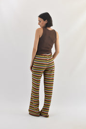 Pantalone fantasia onde