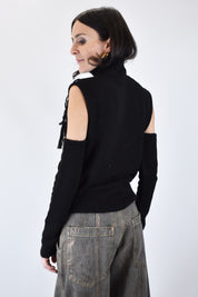 Lupetto ricamato + manicotti