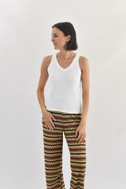 Top costine scollo V
