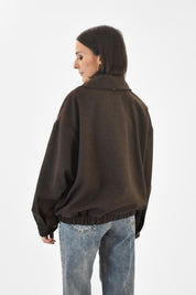 Bomber misto lana spinato