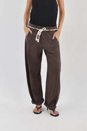 Pantalone carpenter misto lino
