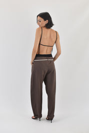 Pantalone carpenter misto lino