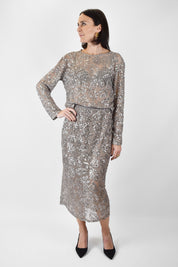 Longuette tulle paillettes