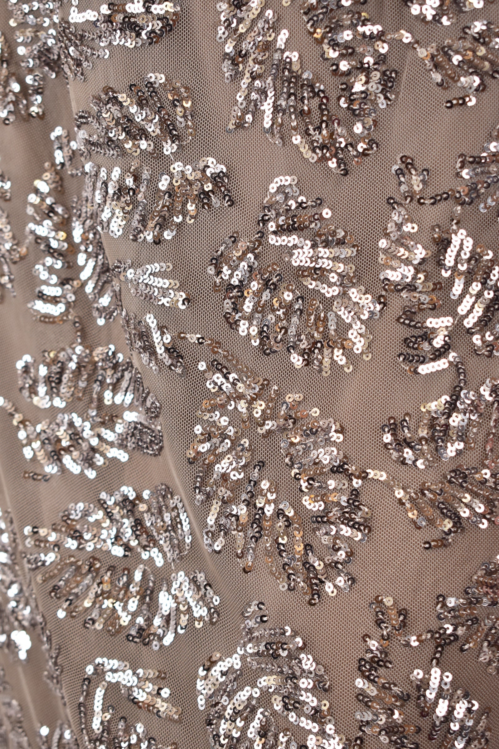 Maglia tulle paillettes