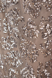 Maglia tulle paillettes