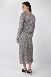 Longuette tulle paillettes