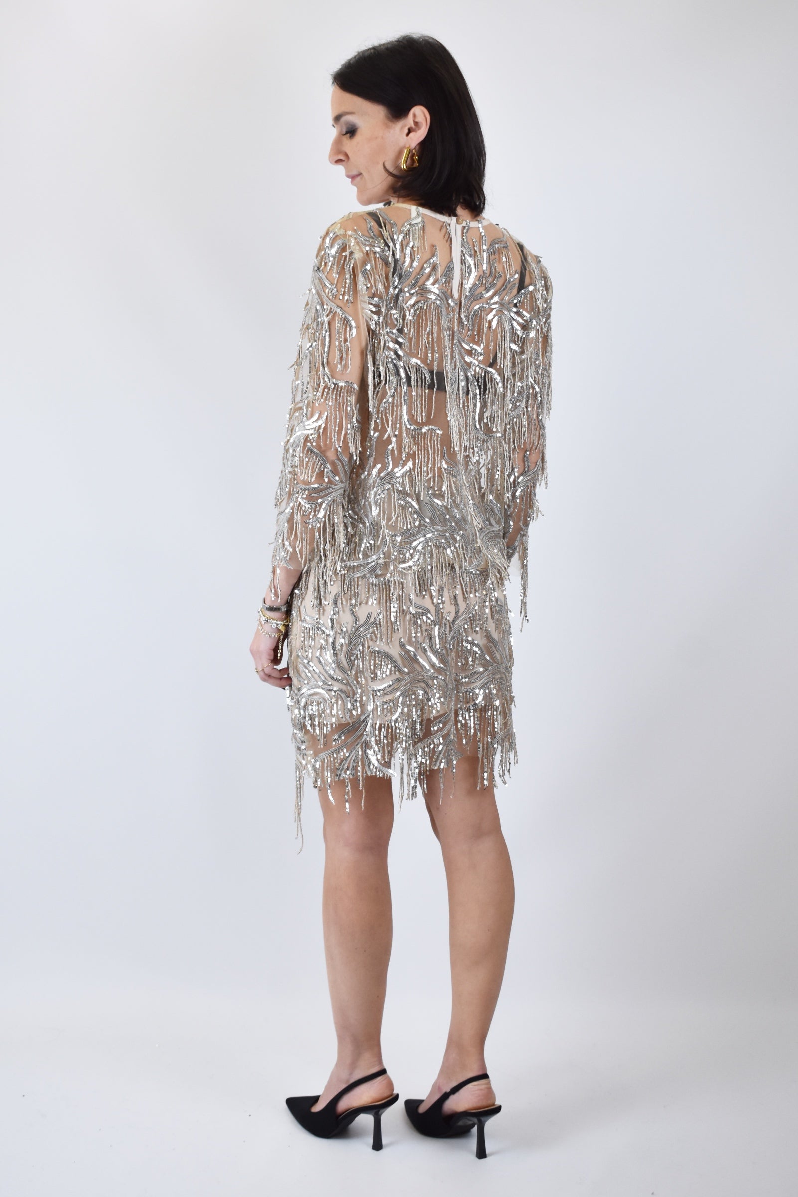 Minigonna fili paillettes