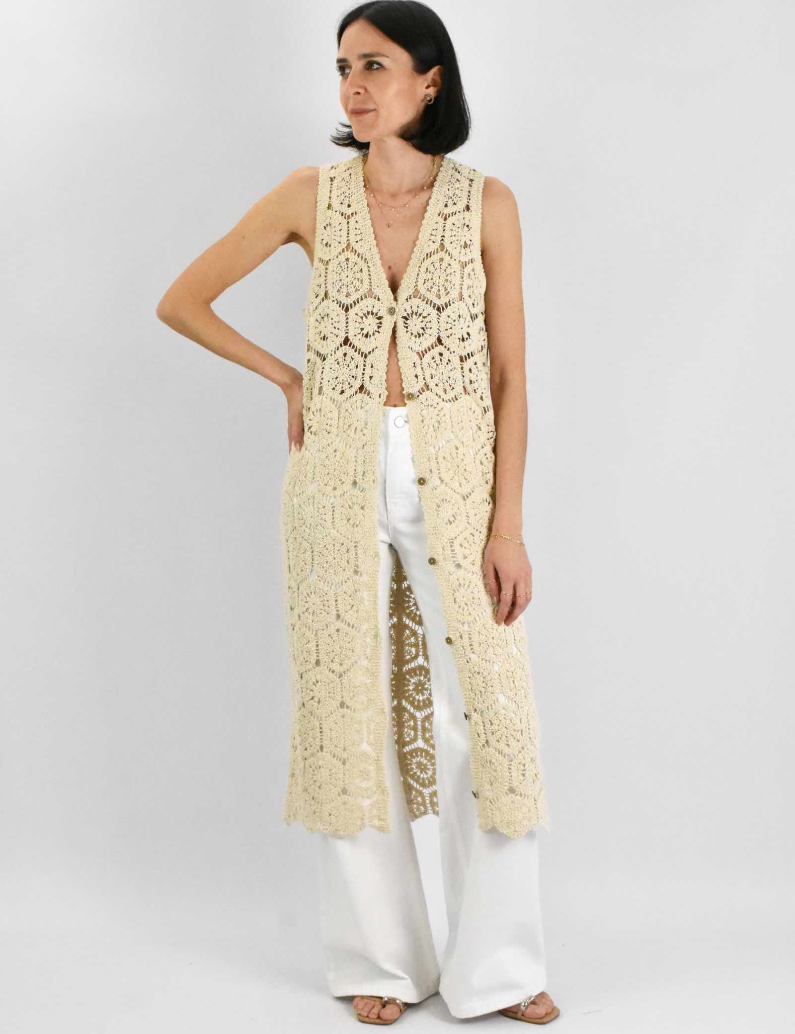 Abito lungo crochet