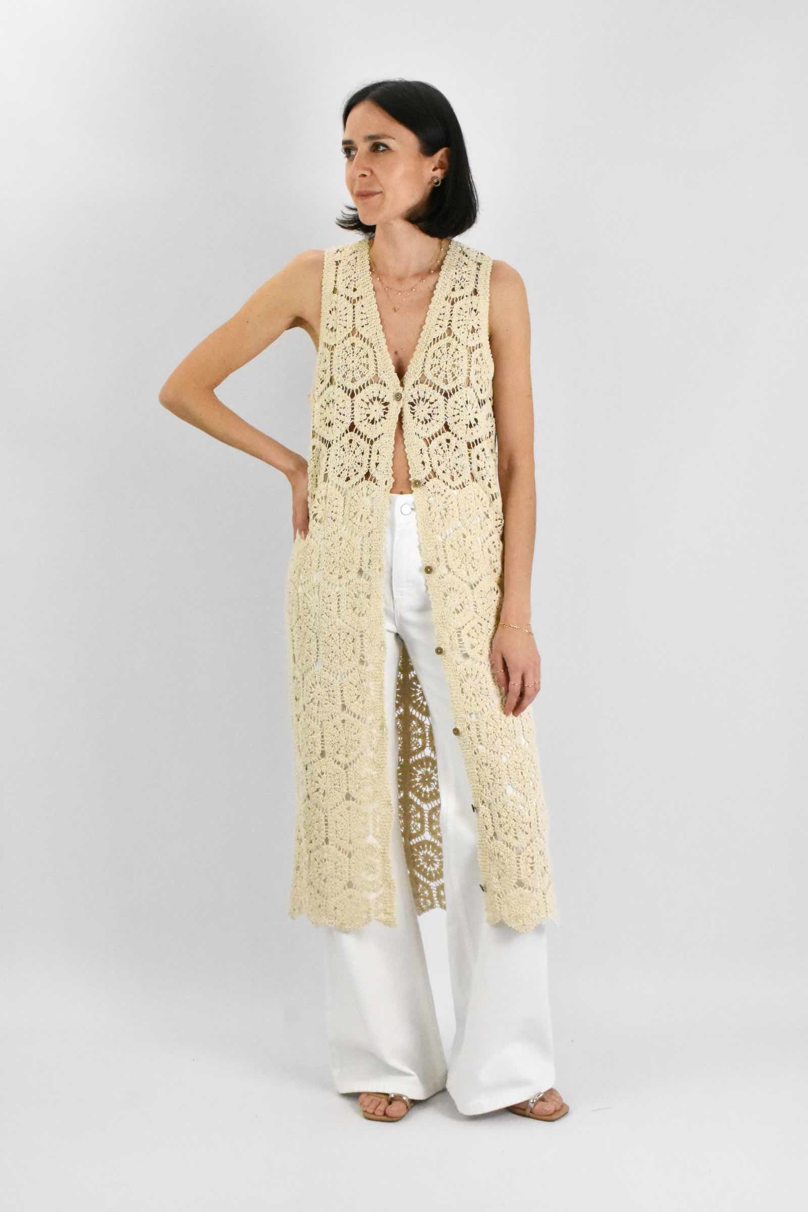 Abito lungo crochet