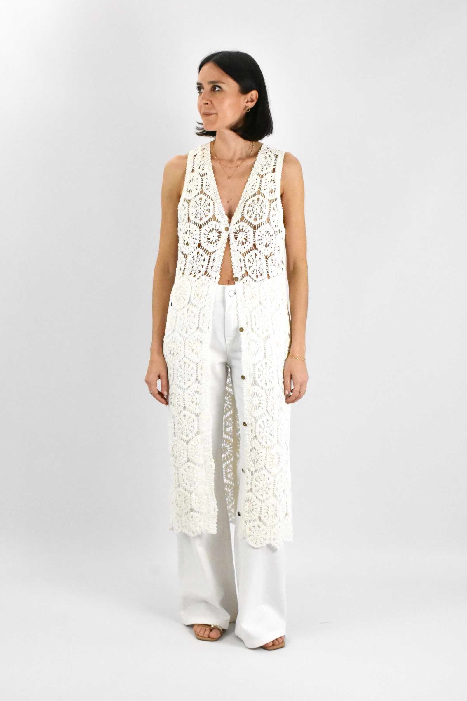 Abito lungo crochet