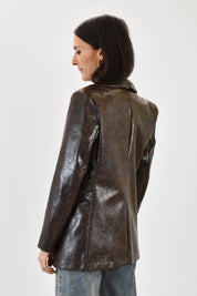 Giacca ecopelle vintage