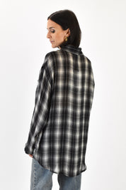 Camicia quadri garzata lana