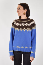 Maglia Fair Isle lurex