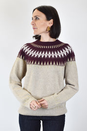 Maglia Fair Isle lurex